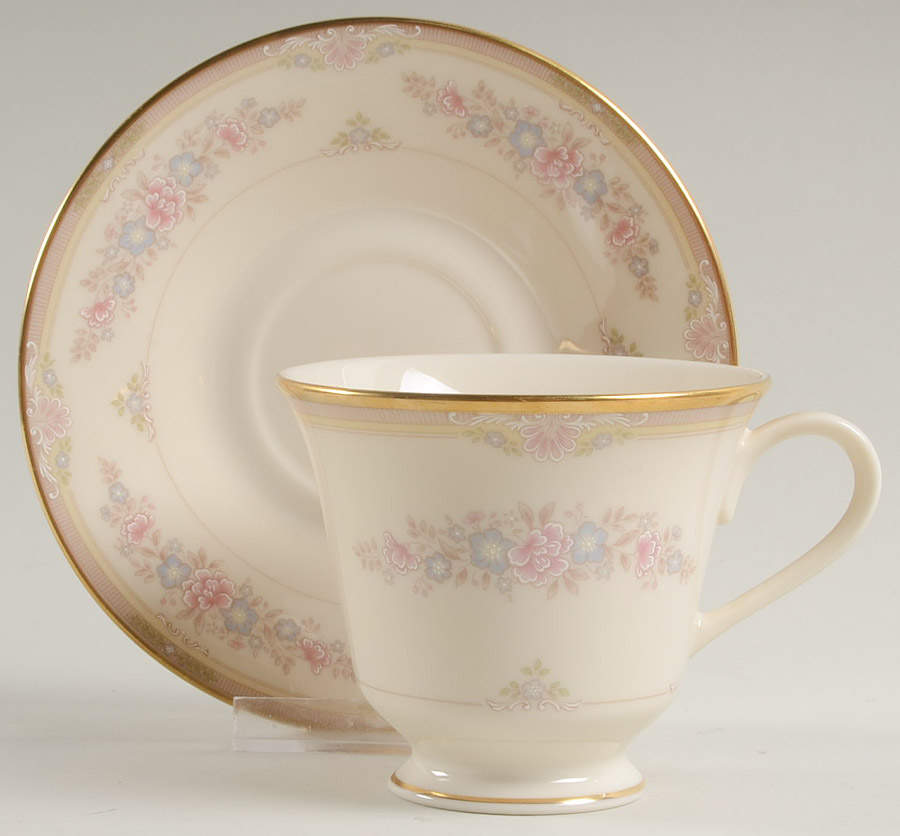 Chesapeake Footed Cup & Saucer Set by Lenox-1