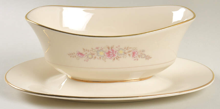 Chesapeake Gravy Boat with Attached Underplate by Lenox-1