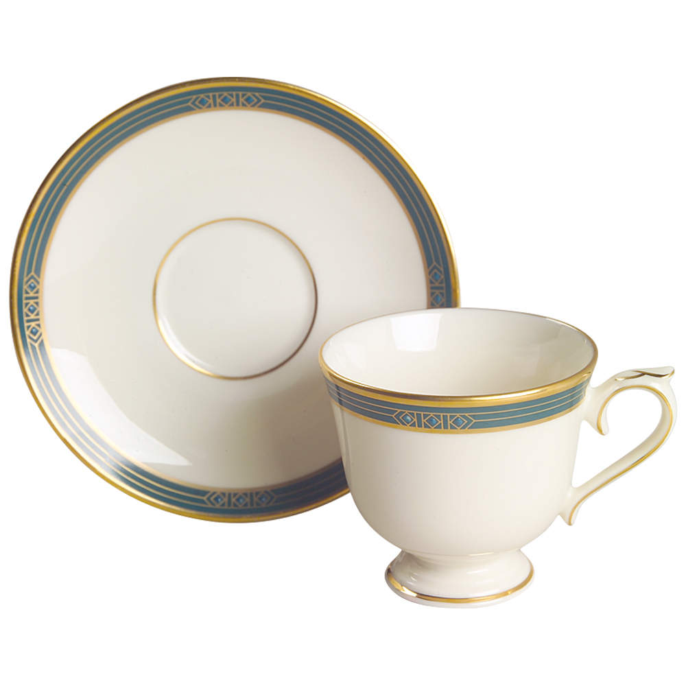 Chatham Gate Footed Demitasse Cup & Saucer Set by Lenox-1