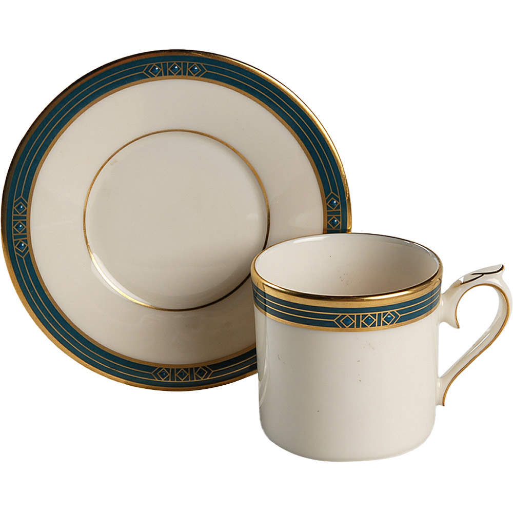Chatham Gate Flat Demitasse Cup & Saucer Set by Lenox-1