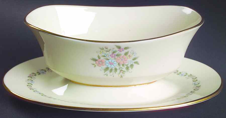 Christie Gravy Boat with Attached Underplate by Lenox-1