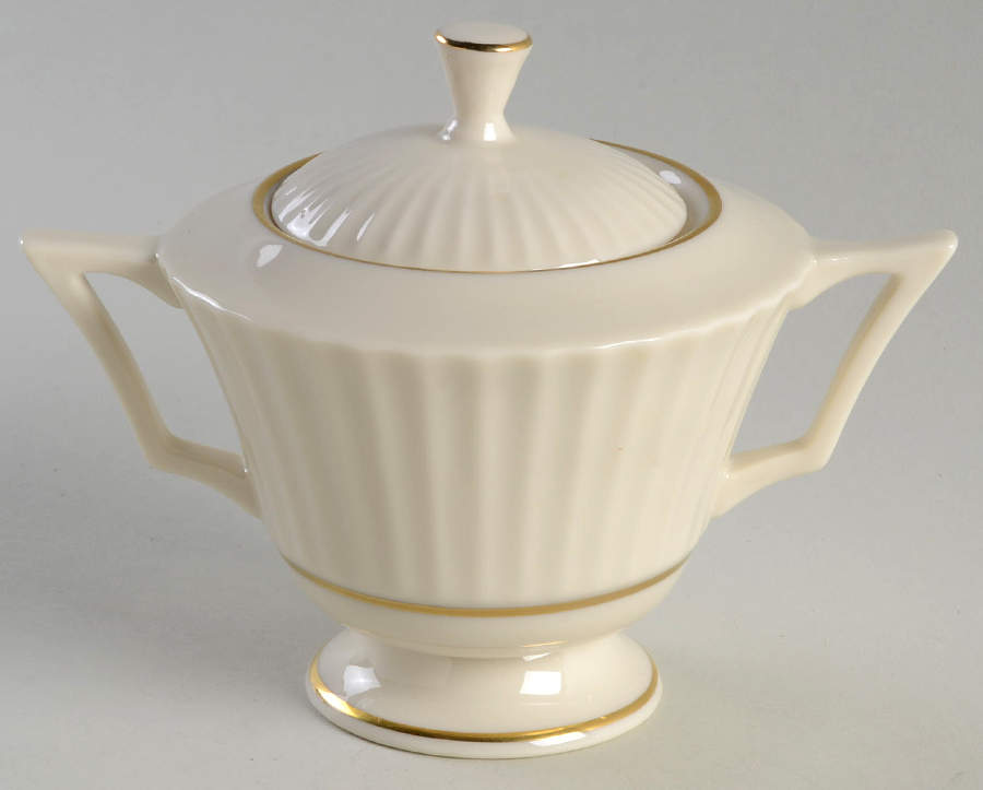 Lenox Charleston Sugar Bowl With Lid - Pastel Floral Ceramic, 4.25" Height, Hand Wash Only - View #5