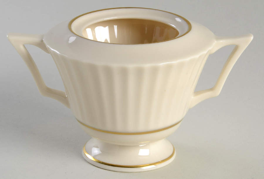 Citation Gold Sugar Bowl No Lid by Lenox-1