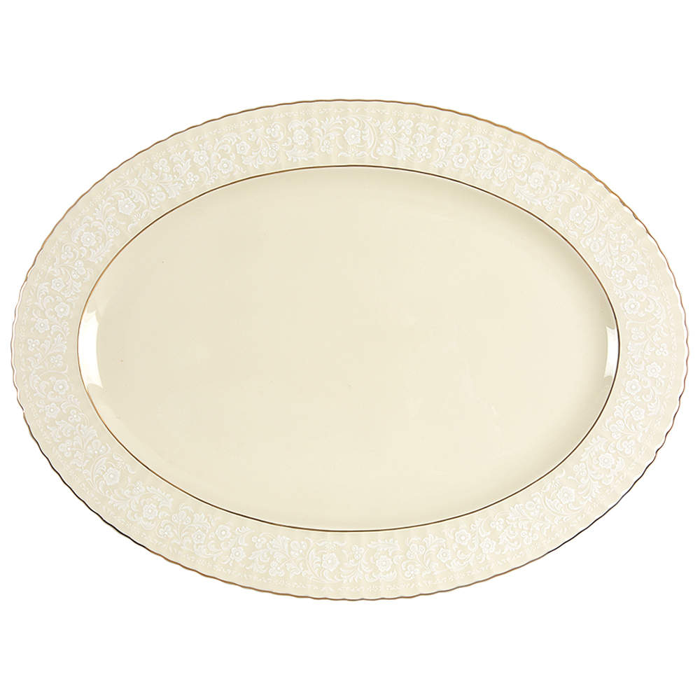Citation Lace 13" Oval Serving Platter by Lenox-1