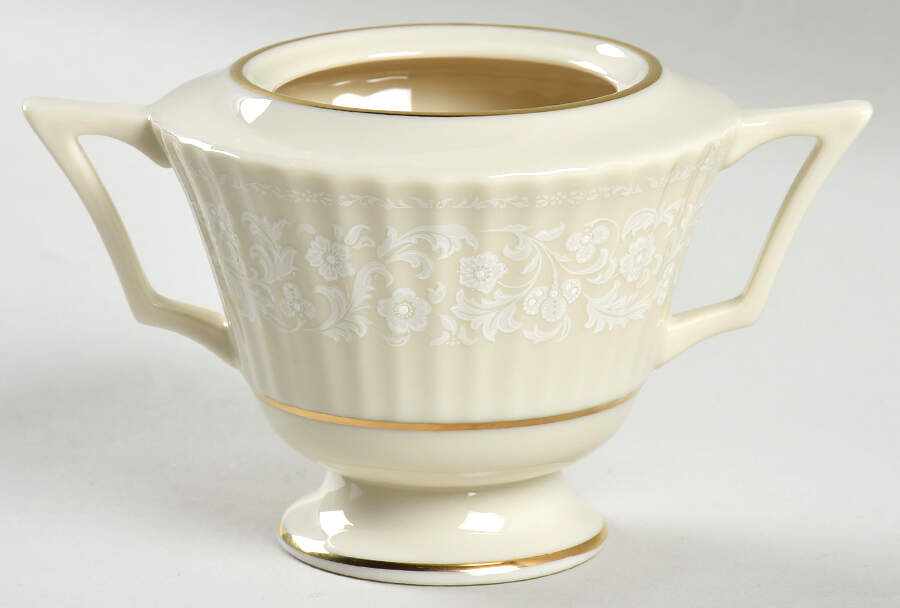 Citation Lace Sugar Bowl No Lid by Lenox-1
