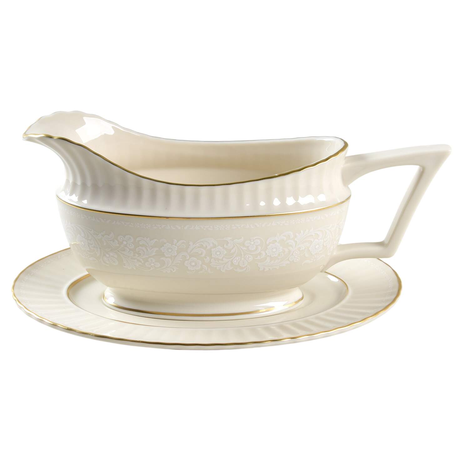Citation Lace Gravy Boat & Underplate by Lenox-1