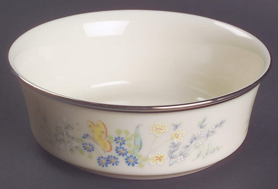 Cinderella (Newer, Platinum Trim) Fruit/Dessert (Sauce) Bowl by Lenox-1