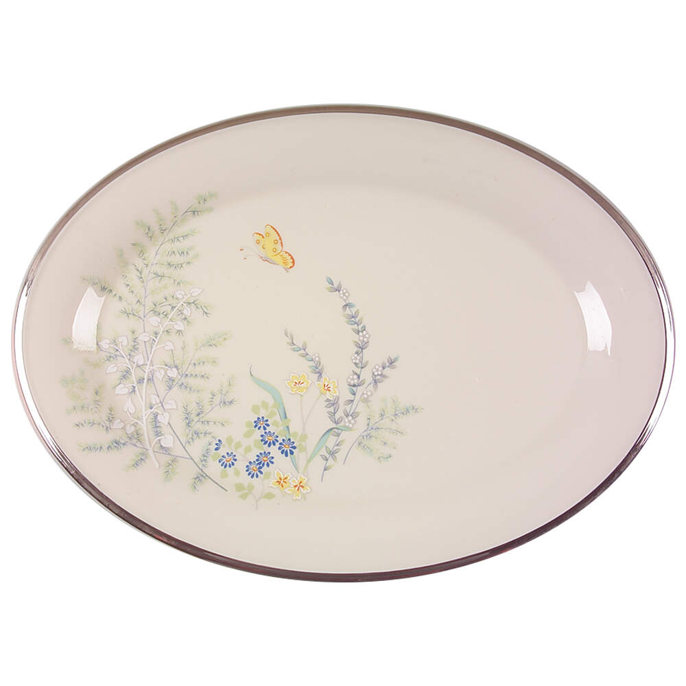 Cinderella (Newer, Platinum Trim) 16" Oval Serving Platter by Lenox-1