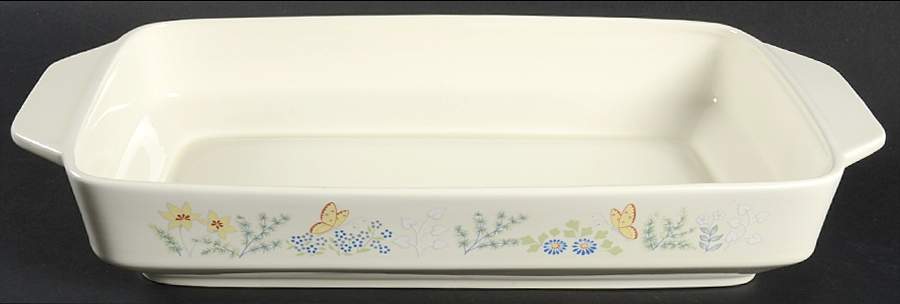 Cinderella (Newer, Platinum Trim) 15" Rectangular Baker by Lenox-1