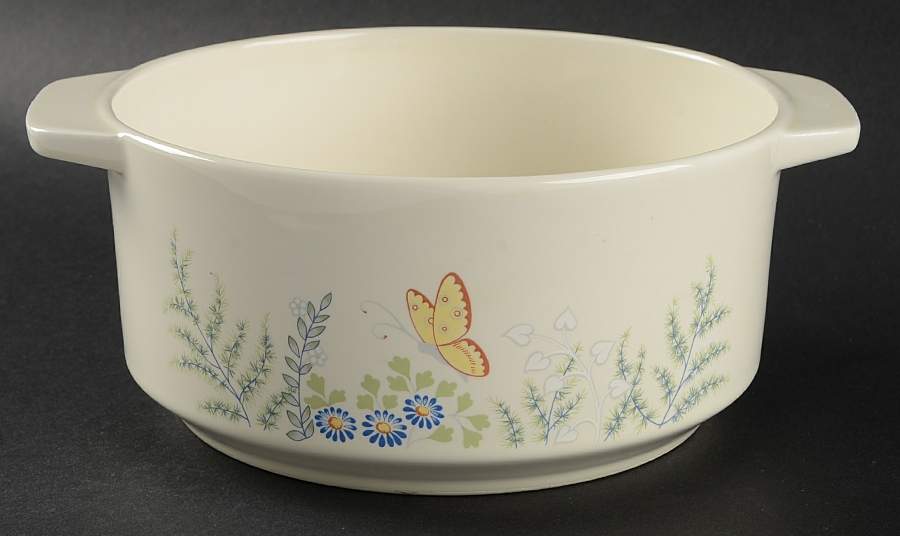 Cinderella (Newer, Platinum Trim) Large Round Oven-To-Table Casserole No Lid by Lenox-1