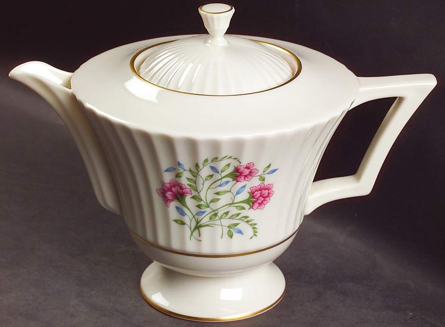 Cinderella (Old, Gold Trim) Teapot & Lid by Lenox-1