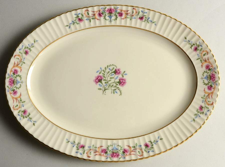 Cinderella (Old, Gold Trim) 13" Oval Serving Platter by Lenox-1