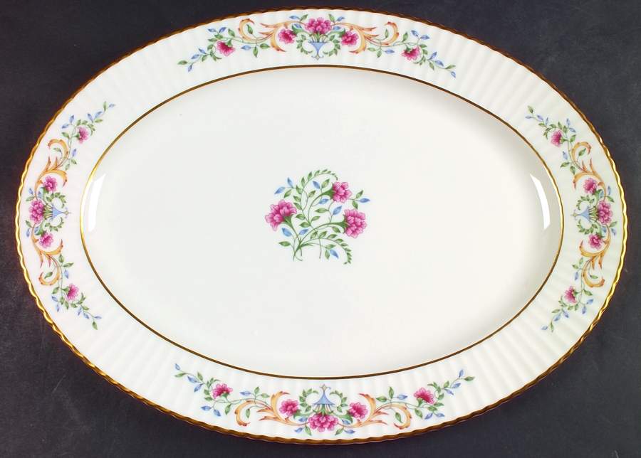 Cinderella (Old, Gold Trim) 15" Oval Serving Platter by Lenox-1