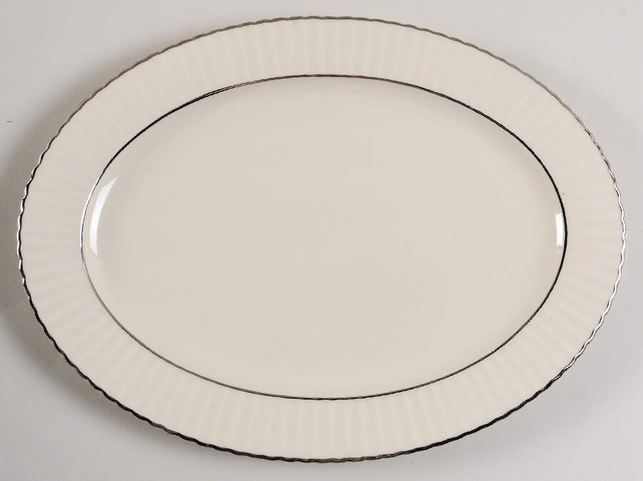 Citation Platinum 13" Oval Serving Platter by Lenox-1