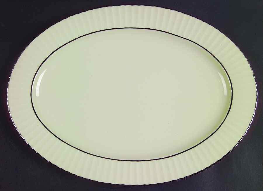 Citation Platinum 13" Oval Serving Platter by Lenox-1