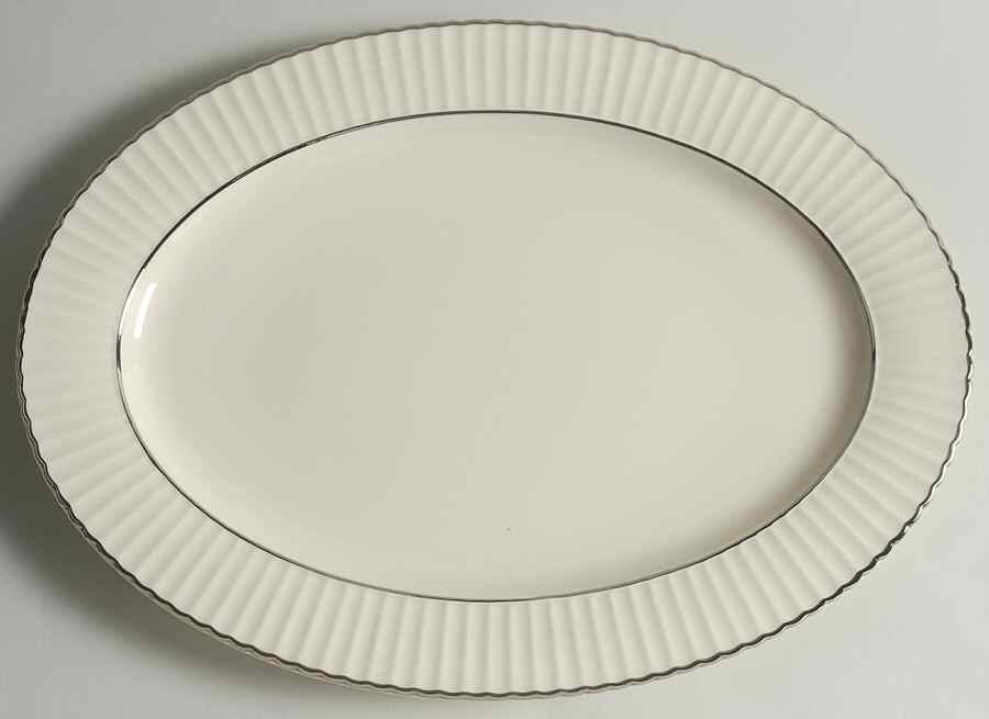 Citation Platinum 16" Oval Serving Platter by Lenox-1