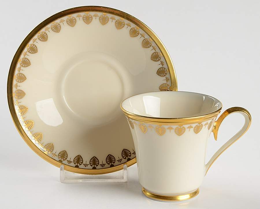 Clarion Footed Demitasse Cup & Saucer Set by Lenox-1