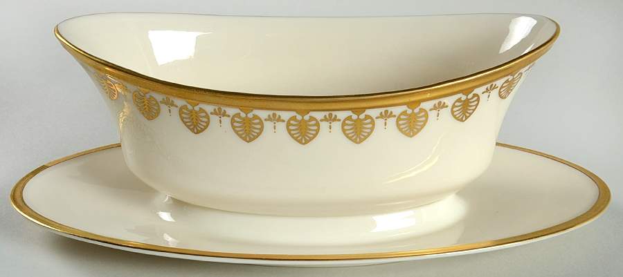Clarion Gravy Boat with Attached Underplate by Lenox-1