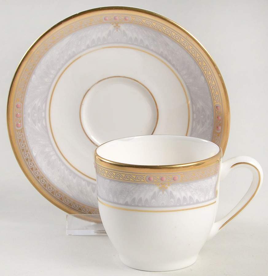 Classic Elegance Flat Demitasse Cup & Saucer Set by Lenox-1