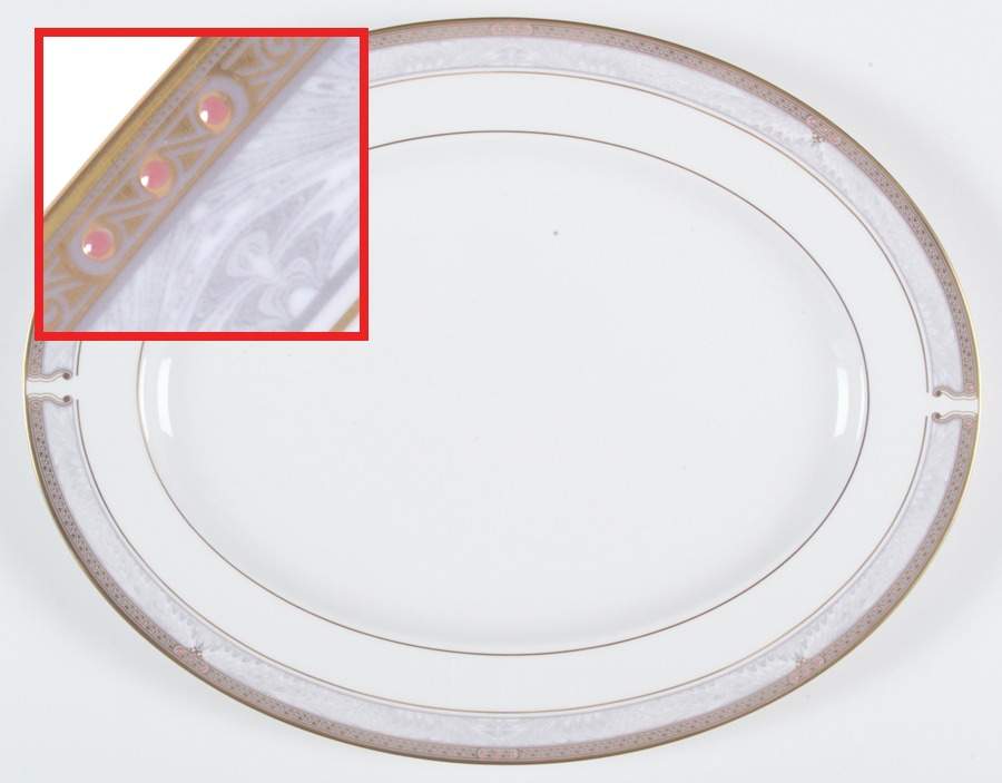 Classic Elegance 16" Oval Serving Platter by Lenox-1