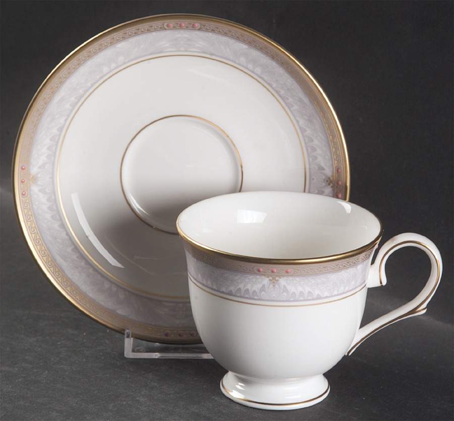 Classic Elegance Footed Cup & Saucer Set by Lenox-1