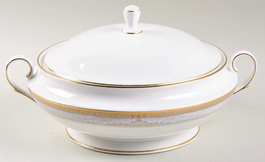 Classic Elegance Round Covered Vegetable by Lenox-1