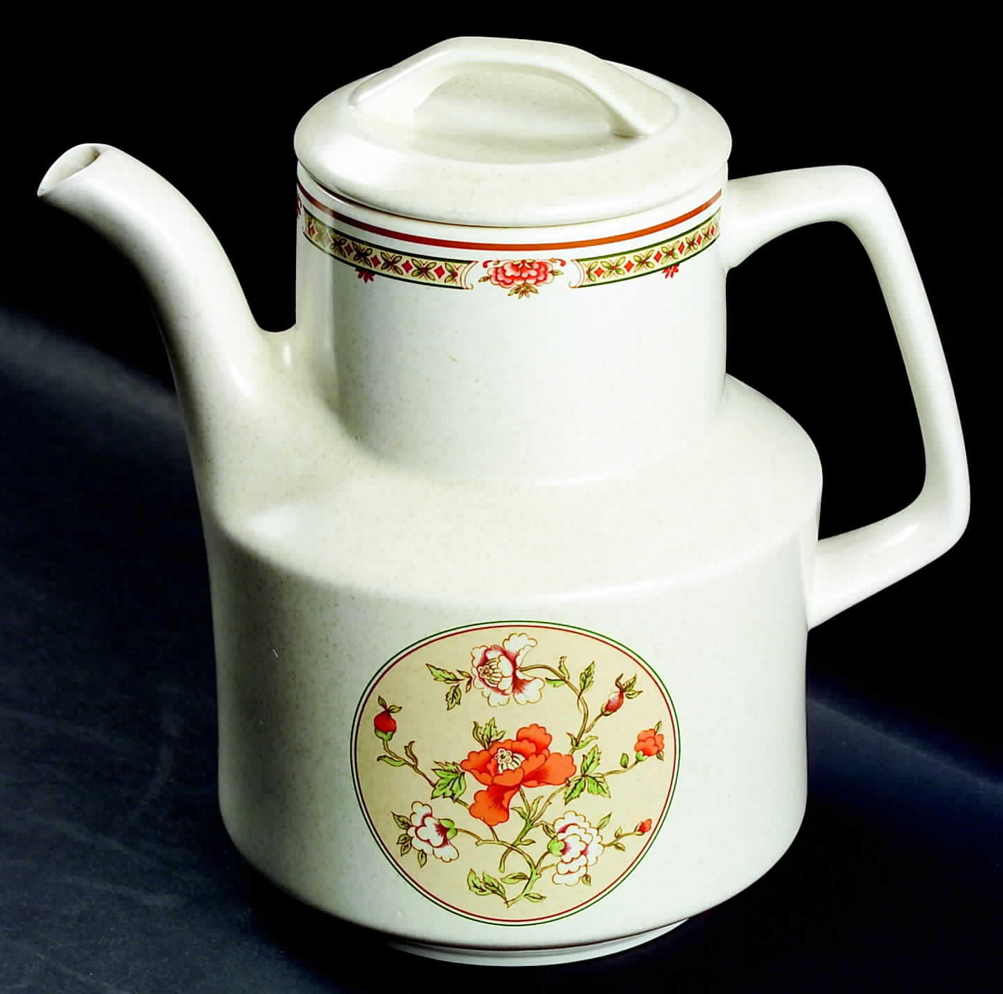 Coral Blossoms Coffee Pot & Lid by Lenox-1