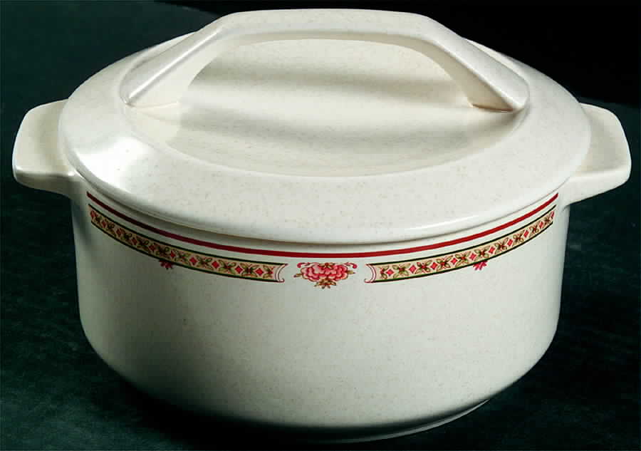 Coral Blossoms 1.25 Qt Round Covered Casserole by Lenox-1