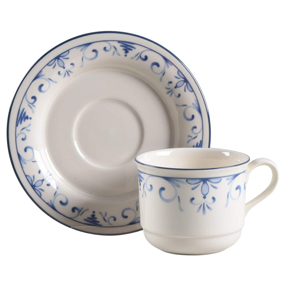 Country Blue Flat Cup & Saucer Set by Lenox-1
