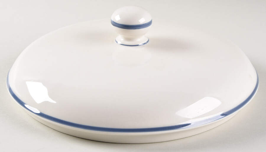 Country Blue Lid for Round Casserole Or Vegetable by Lenox-1