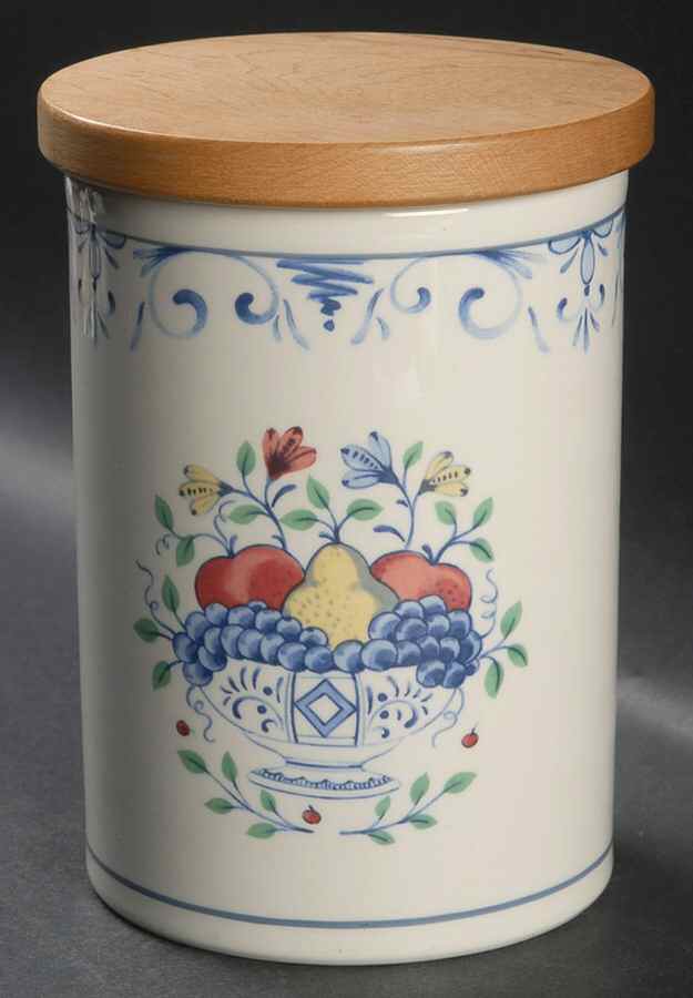 Country Blue Medium Canister & Lid by Lenox-1
