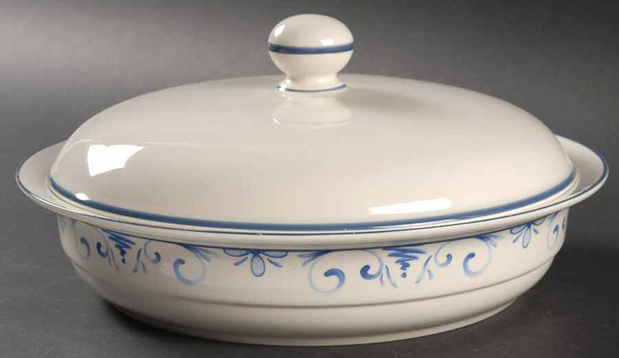 Country Blue Round Covered Vegetable-Uses RV9 as Base + C2CVL by Lenox-1