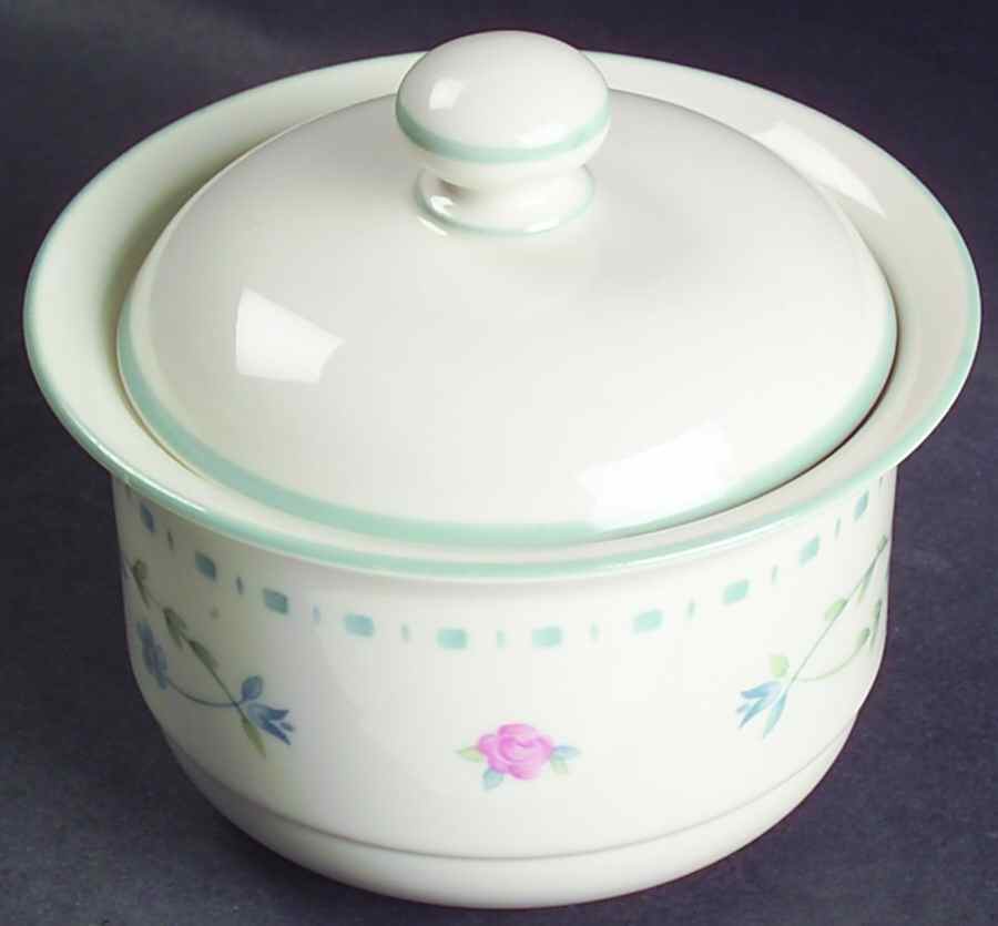 Country Cottage Blossoms Sugar Bowl & Lid by Lenox-1