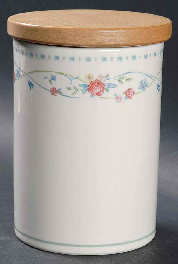 Country Cottage Blossoms Medium Canister & Lid by Lenox-1