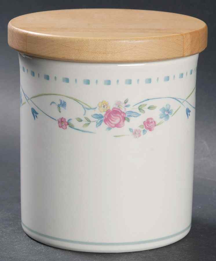 Country Cottage Blossoms Mini Canister & Lid by Lenox-1