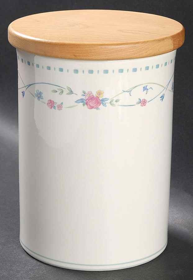 Country Cottage Blossoms Large Canister & Lid by Lenox-1