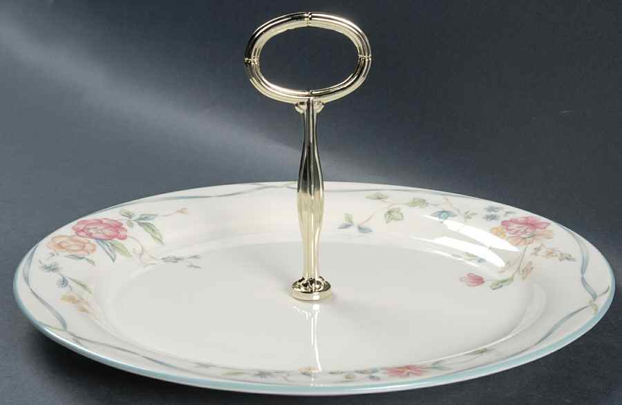 Country Cottage Courtyard Round Serving Plate with Handle (DP) by Lenox-1