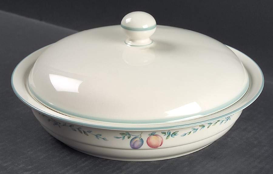Country Cottage Orchard Round Covered Vegetable by Lenox-1