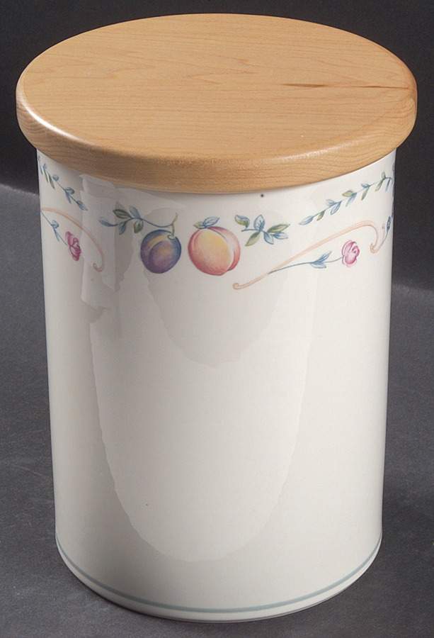 Country Cottage Orchard Large Canister & Lid by Lenox-1