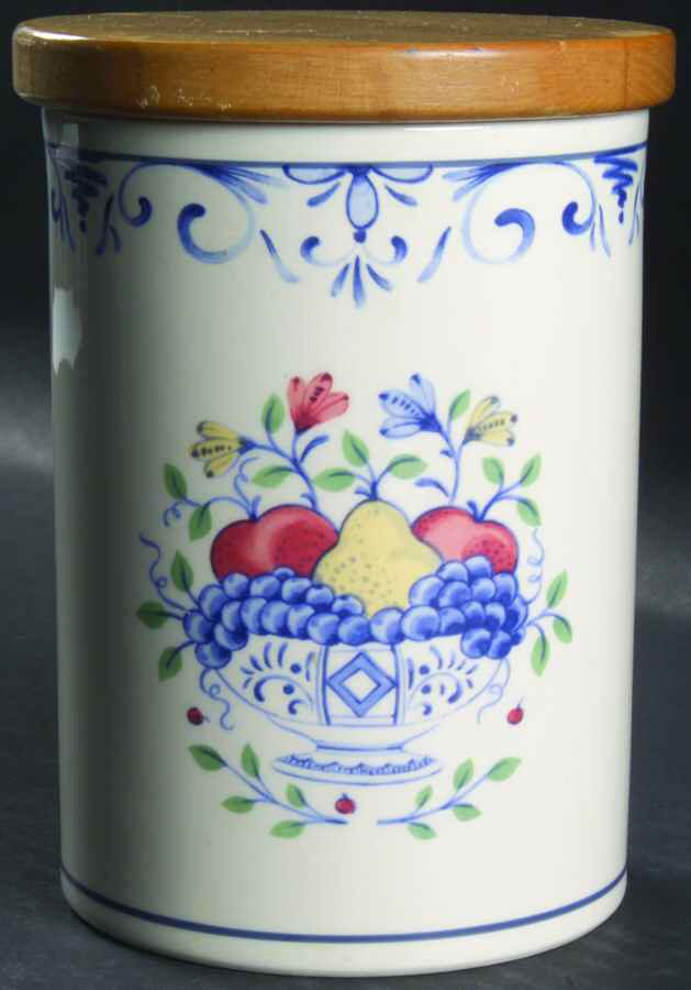 Country Fruit Medium Canister & Lid by Lenox-1