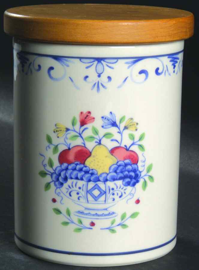 Country Fruit Small Canister & Lid by Lenox-1