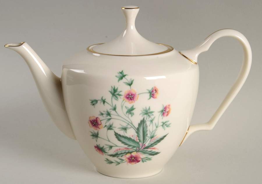 Country Garden Teapot & Lid by Lenox-1