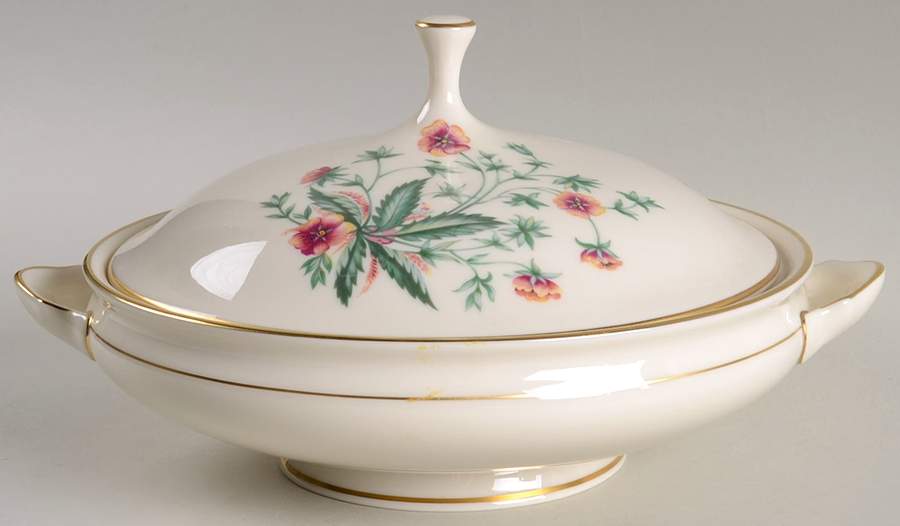 Country Garden Round Covered Vegetable by Lenox-1