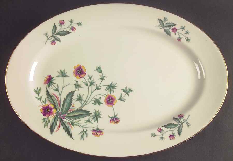 Country Garden 16" Oval Serving Platter by Lenox-1