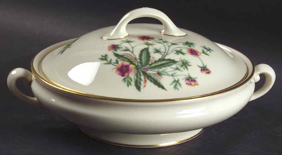 Country Garden Round Covered Vegetable by Lenox-1