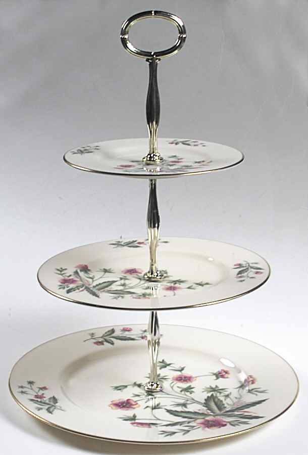 Country Garden 13 7/8"-14 1/4" 3-Tiered Serving Tray(DP,SP,BB) HC by Lenox-1