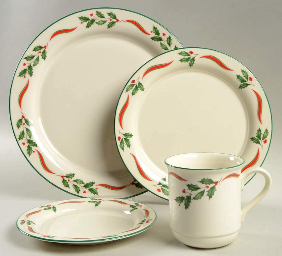 Country Holly 4 Piece Place Setting by Lenox-1