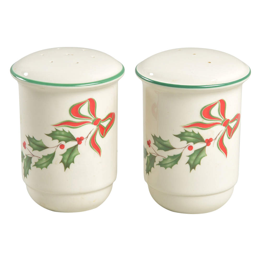 Country Holly Salt & Pepper Set by Lenox-1