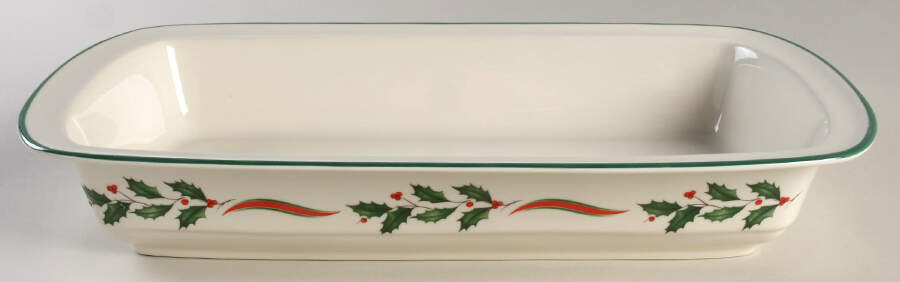 Country Holly 13"  Rectangular Baker by Lenox-1