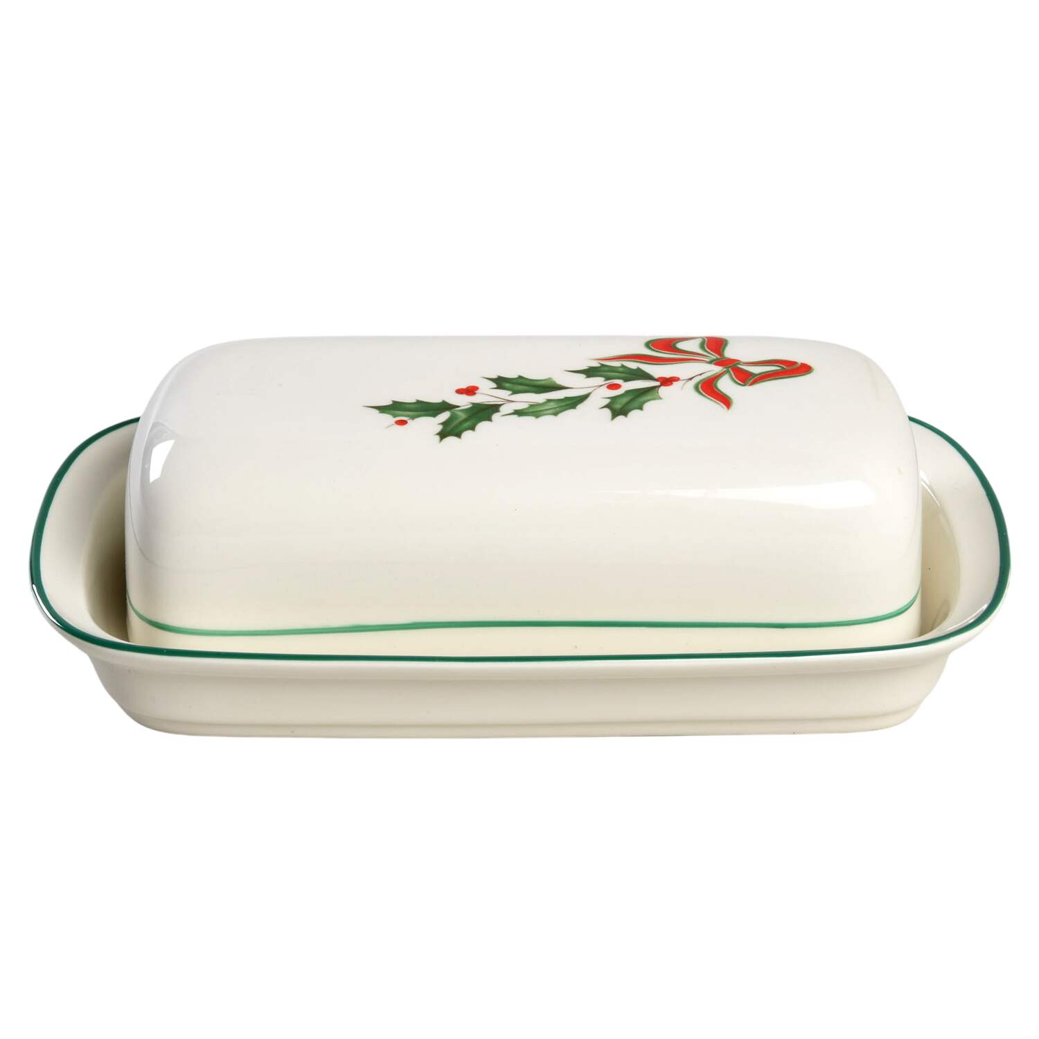 Country Holly 1/4 Lb Covered Buttered by Lenox-1